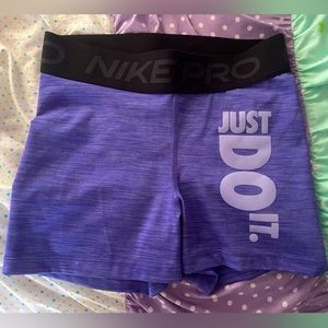 Size medium, discontinued nike pro shorts.